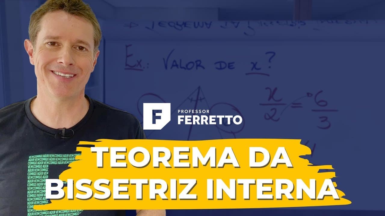 Thumbnail: Geometria Plana ➡️ Teorema da Bissetriz Interna