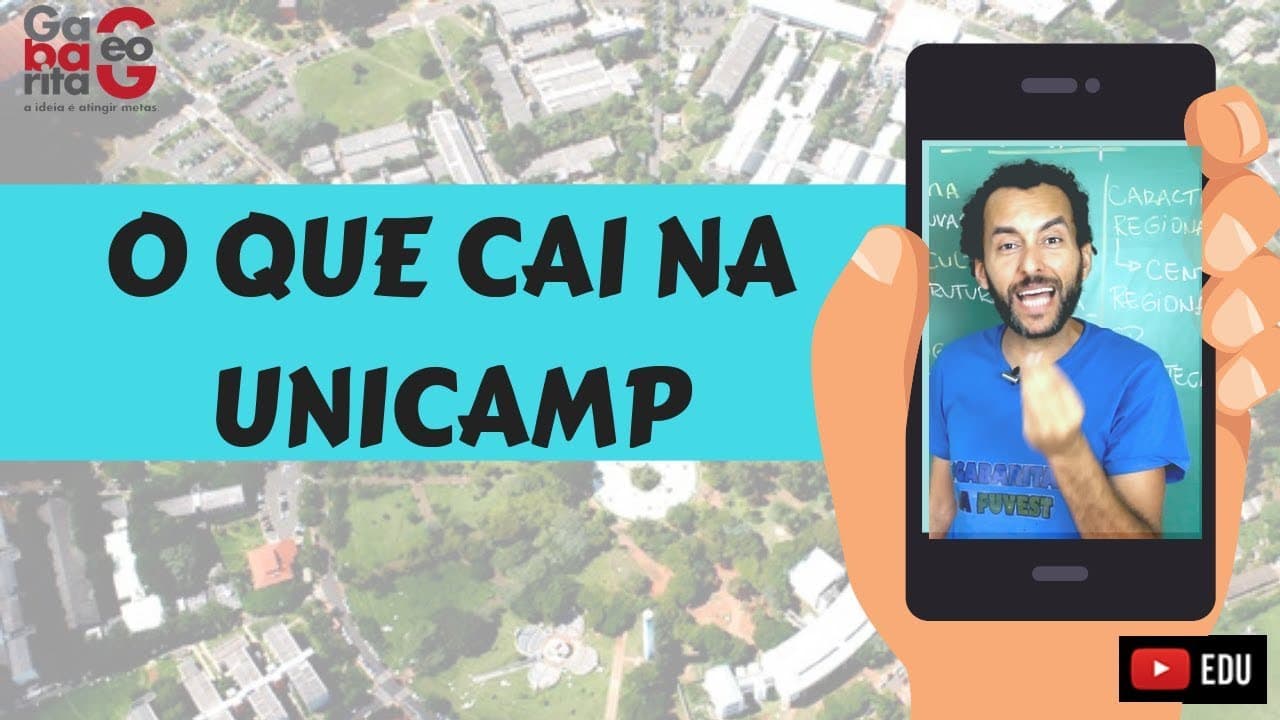 Thumbnail: |UNICAMP | O QUE VAI CAIR EM GEOGRAFIA | É PRA GABARITAR