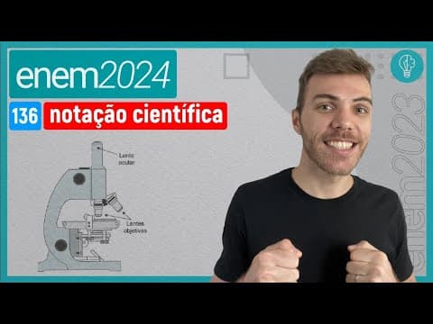 Thumbnail da aula: O tamanho mínimo que a visão humana é capaz de visualizar sem o uso de equipame - NOTAÇÃO CIENTÍFICA