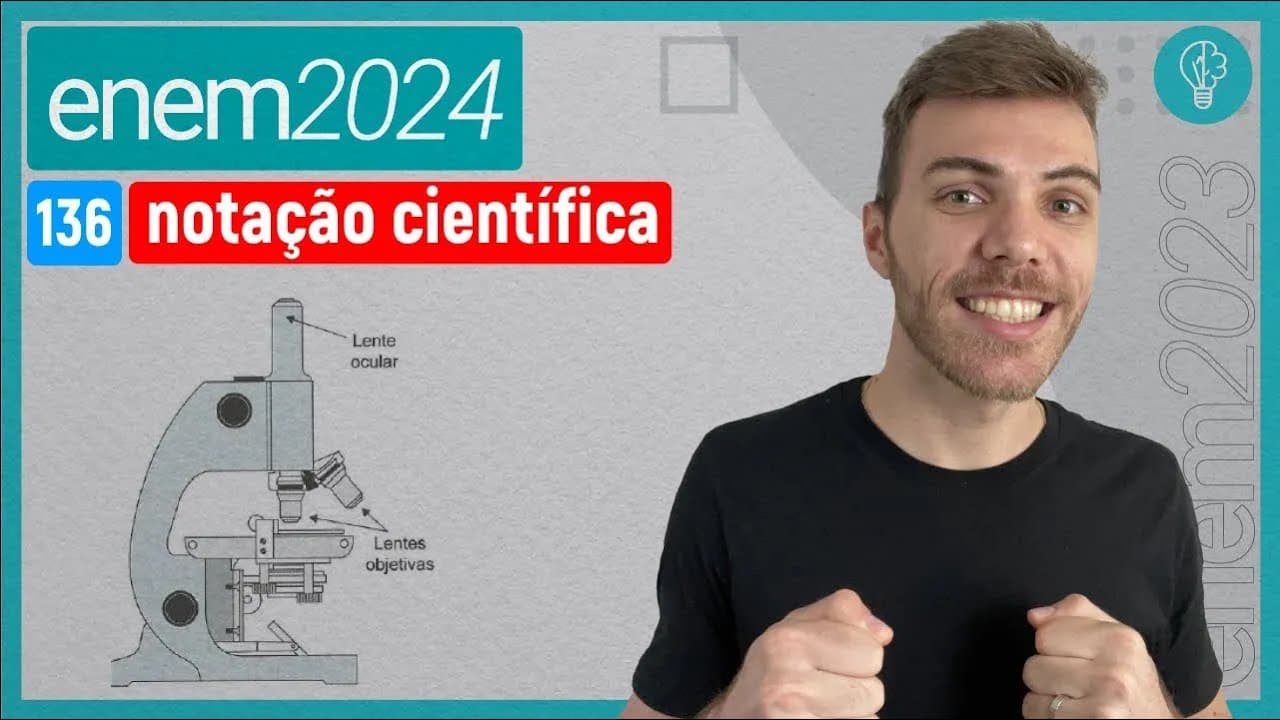 Thumbnail: O tamanho mínimo que a visão humana é capaz de visualizar sem o uso de equipame - NOTAÇÃO CIENTÍFICA