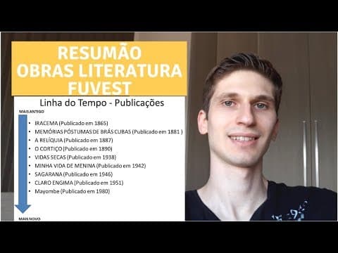 Thumbnail da aula: RESUMO: Obras Literatura FUVEST - Segunda fase