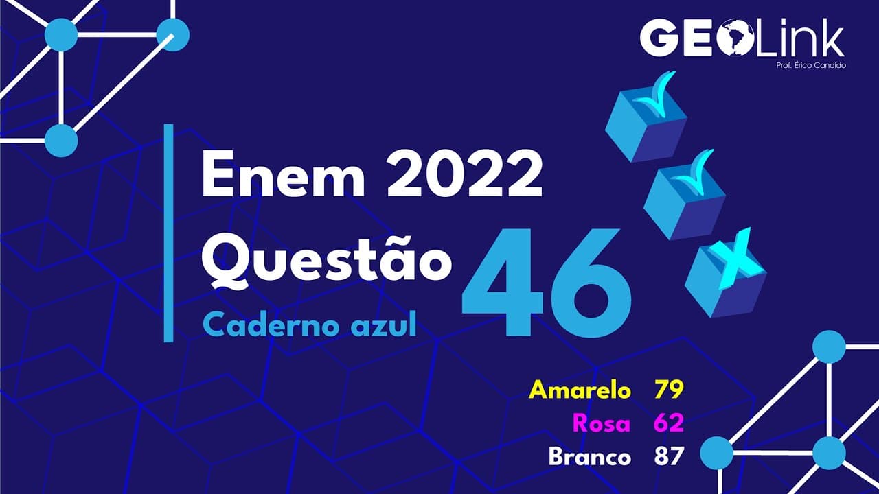 Thumbnail: Enem 2022: questão 46 (Prova Azul)