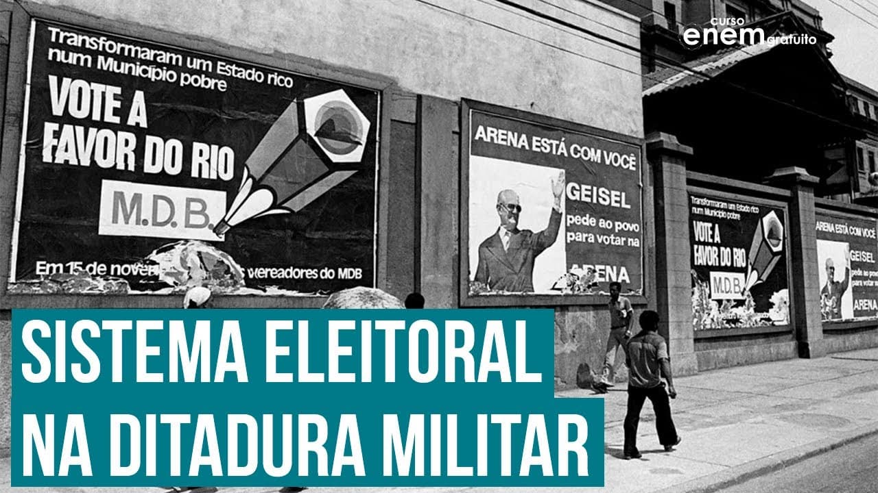 Thumbnail: ELEIÇÕES NA DITADURA: atos institucionais e bipartidarismo | SISTEMAS ELEITORAIS DO BRASIL