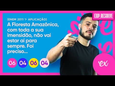 Thumbnail da aula: A FLORESTA AMAZÔNICA, COM TODA A SUA IMENSIDÃO, NÃO VAI ESTAR AÍ PARA (...) | IMPACTOS AMBIENTAIS
