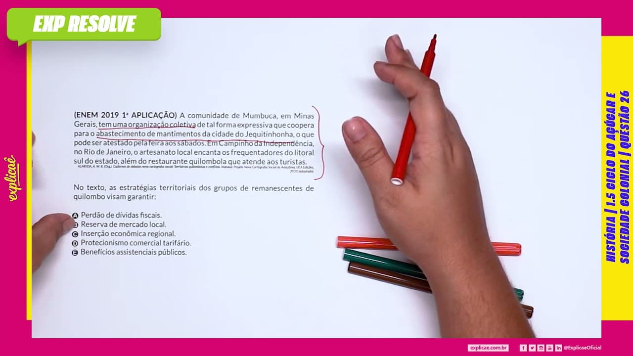 Thumbnail: A COMUNIDADE DE MUMBUCA, EM MINAS GERAIS, TEM UMA (...) | CICLO DO AÇÚCAR E SOCIEDADE COLONIAL