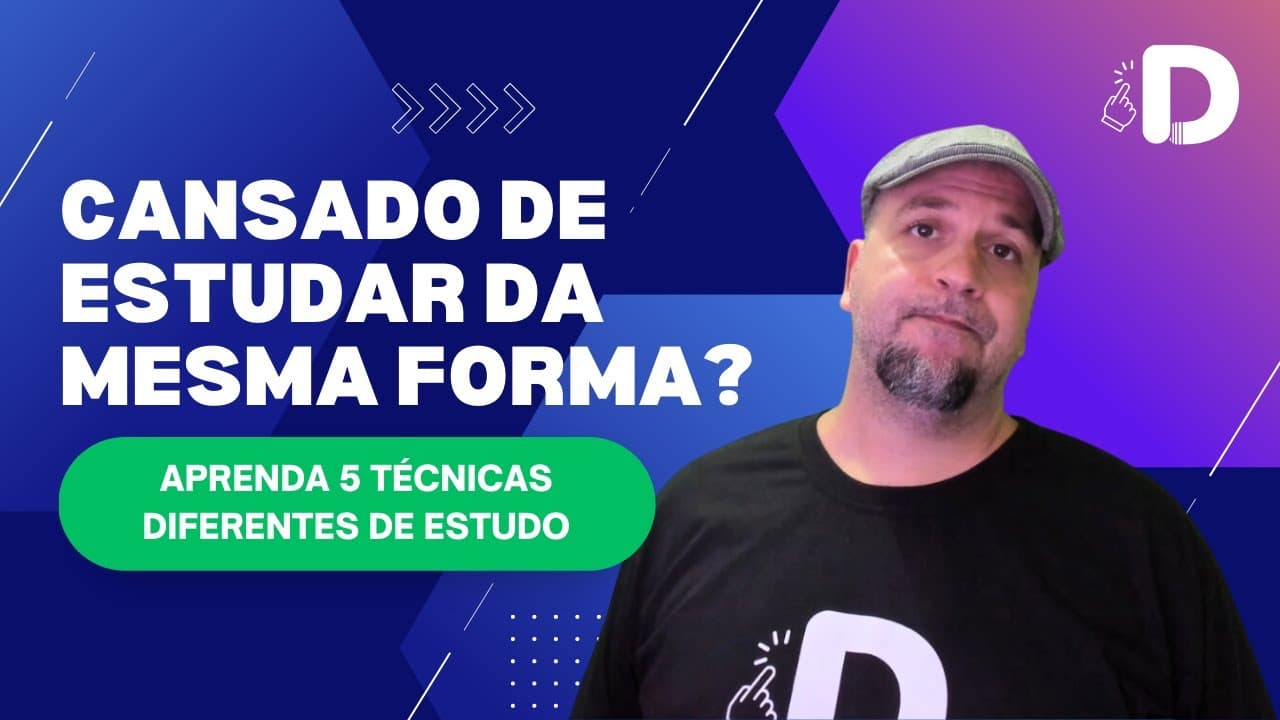 Thumbnail: 5 Técnicas diferentes de estudo para diversificar sua rotina
