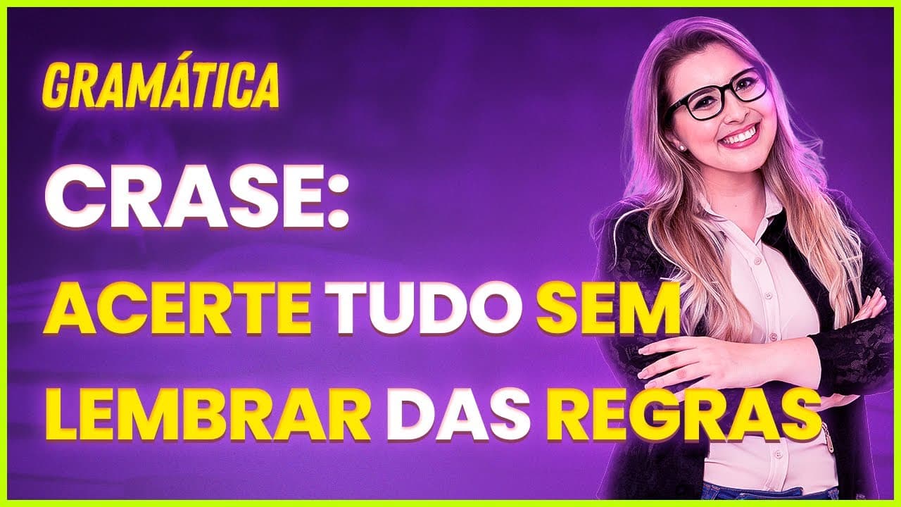Thumbnail: USO DA CRASE: 3 MACETES QUE TE SALVARÃO NA HORA DA PROVA - Profa. Pamba