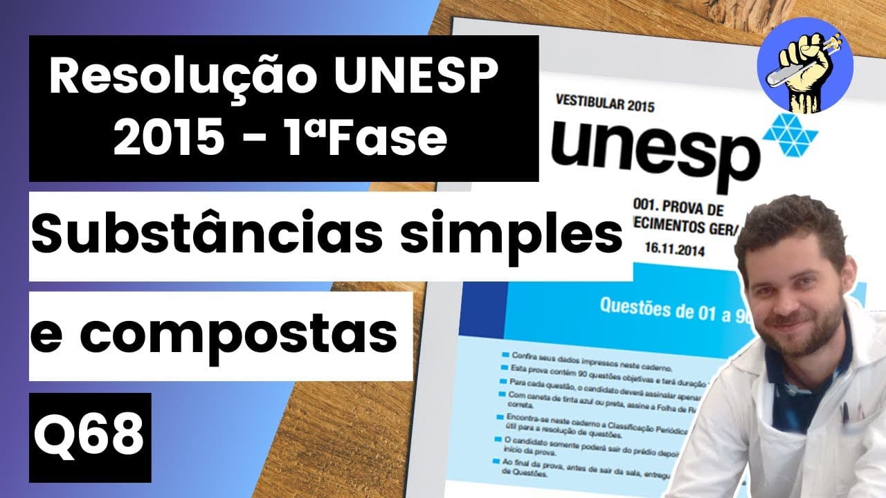 Thumbnail: ✏️UNESP 2015 | Alguns historiadores da Ciência atribuem ao filósofo pré-socrático Empédocles a