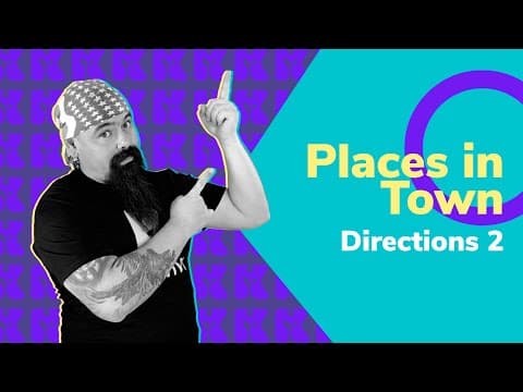 Thumbnail da aula: Places in Town - Directions 2 | Inglês 2.0 | Aula #100