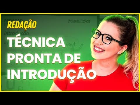 Thumbnail da aula: INTRODUÇÃO DE REDAÇÃO: APRESENTANDO COMPARAÇÕES (CONCURSO PÚBLICO/ENEM/VESTIBULAR) - Profa. Pamba