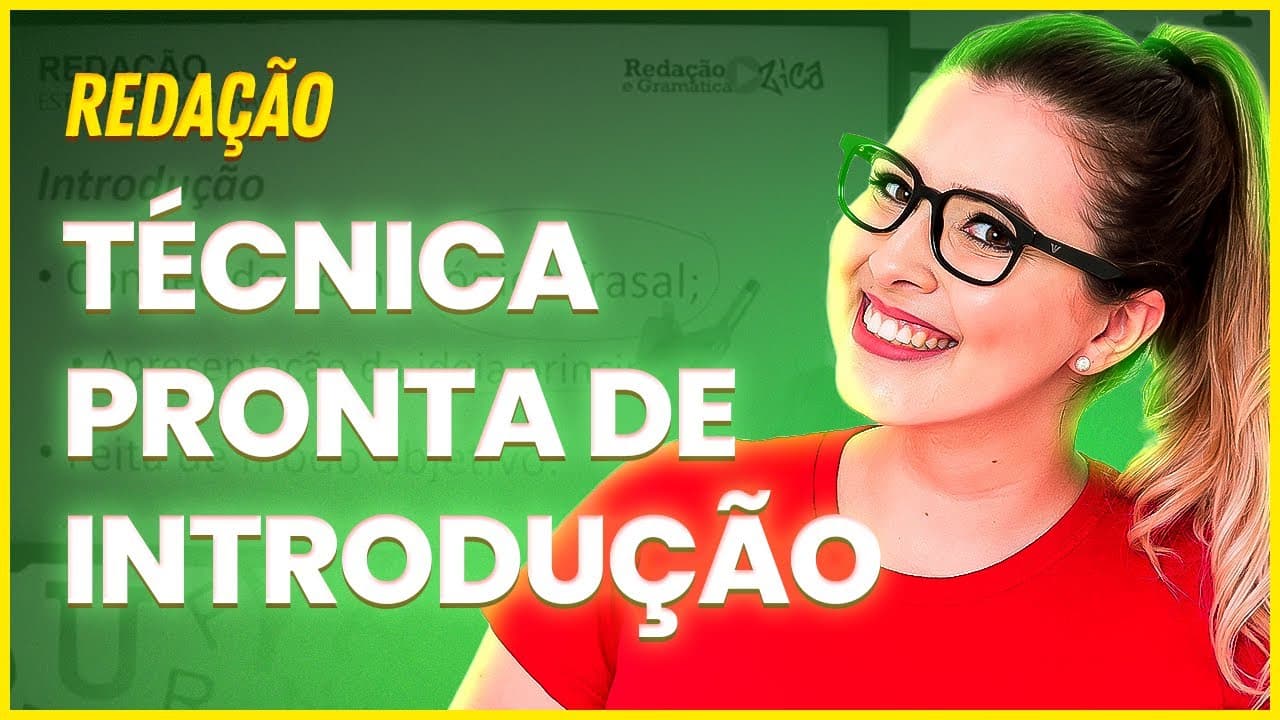 Thumbnail: INTRODUÇÃO DE REDAÇÃO: APRESENTANDO COMPARAÇÕES (CONCURSO PÚBLICO/ENEM/VESTIBULAR) - Profa. Pamba