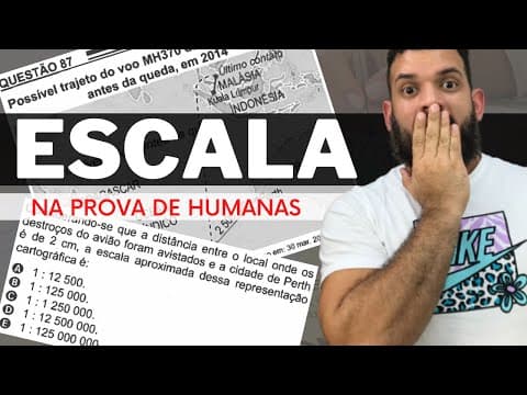 Thumbnail da aula: Escala na prova de Humanas - Gabarito ENEM 2022