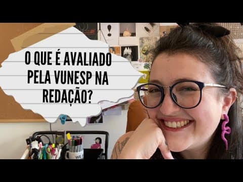 Thumbnail da aula: Como é a correção da redação da Vunesp?
