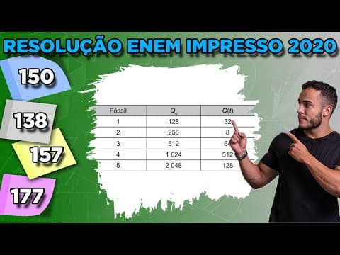 Thumbnail da aula: 🔵 Questão 150  - Caderno Azul | Função Exponencial | MATEMÁTICA ENEM 2020
