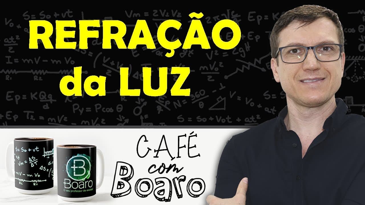 Thumbnail: REFRAÇÃO DA LUZ - Óptica - EXERCÍCIOS para REVISÃO de FÍSICA - EXC004