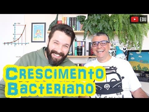 Thumbnail da aula: Reino Monera - O Crescimento Bacteriano e a Função Exponencial | Profs. Samuel Cunha e Paulo