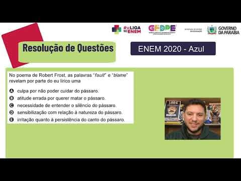 Thumbnail da aula: LITERATURA AMERICANA (EUA): RESOLUÇÃO DE QUESTÕES - ODAIR