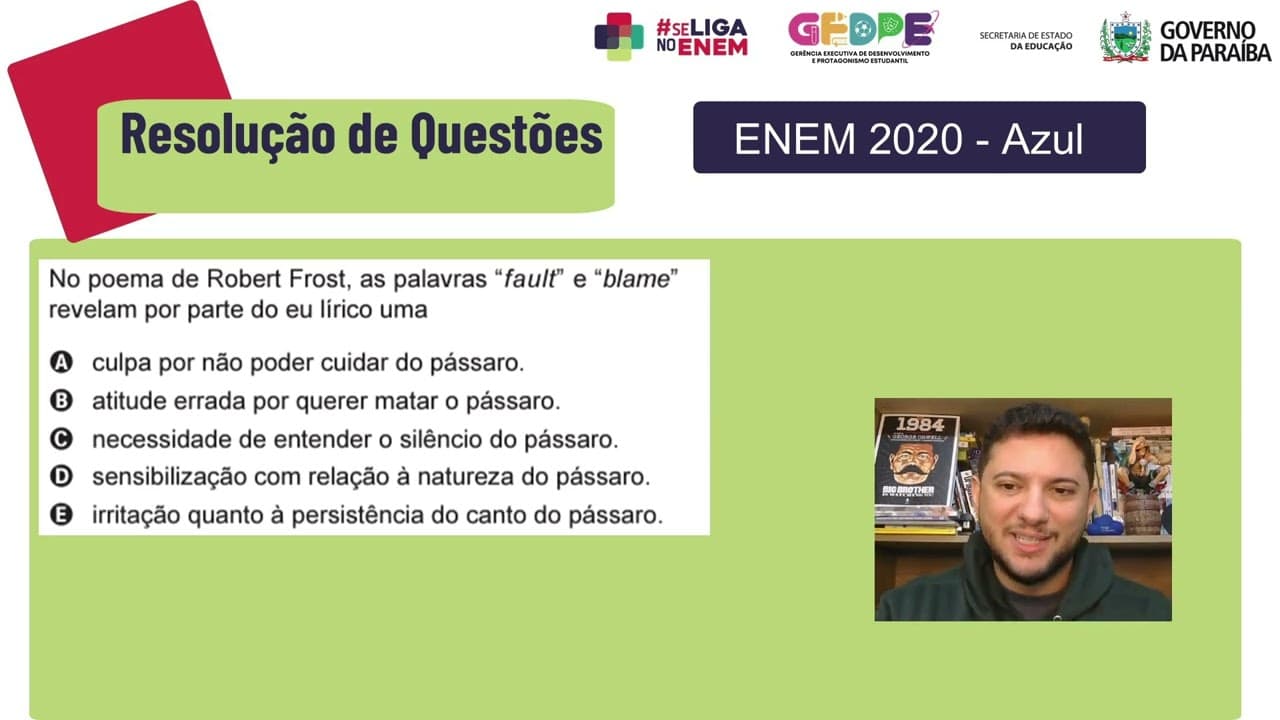 Thumbnail: LITERATURA AMERICANA (EUA): RESOLUÇÃO DE QUESTÕES - ODAIR