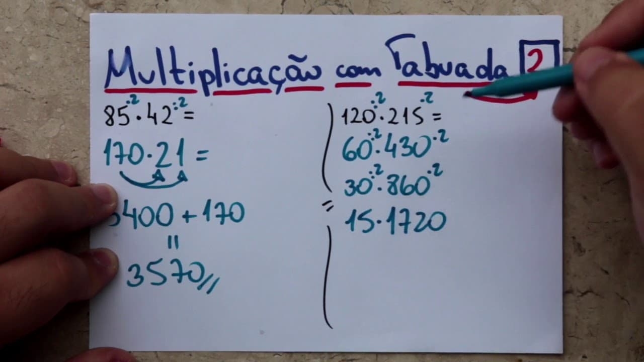 Thumbnail: ⏱ TRUQUE DA MULTIPLICAÇÃO RÁPIDA DE DOIS NÚMEROS USANDO A TABUADA DO 2? 👉🏻 Minuto Matemática