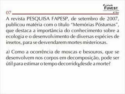 Thumbnail da aula: BIO 04, 05, 06 e 07 Resolução FUVEST 2ª Fase