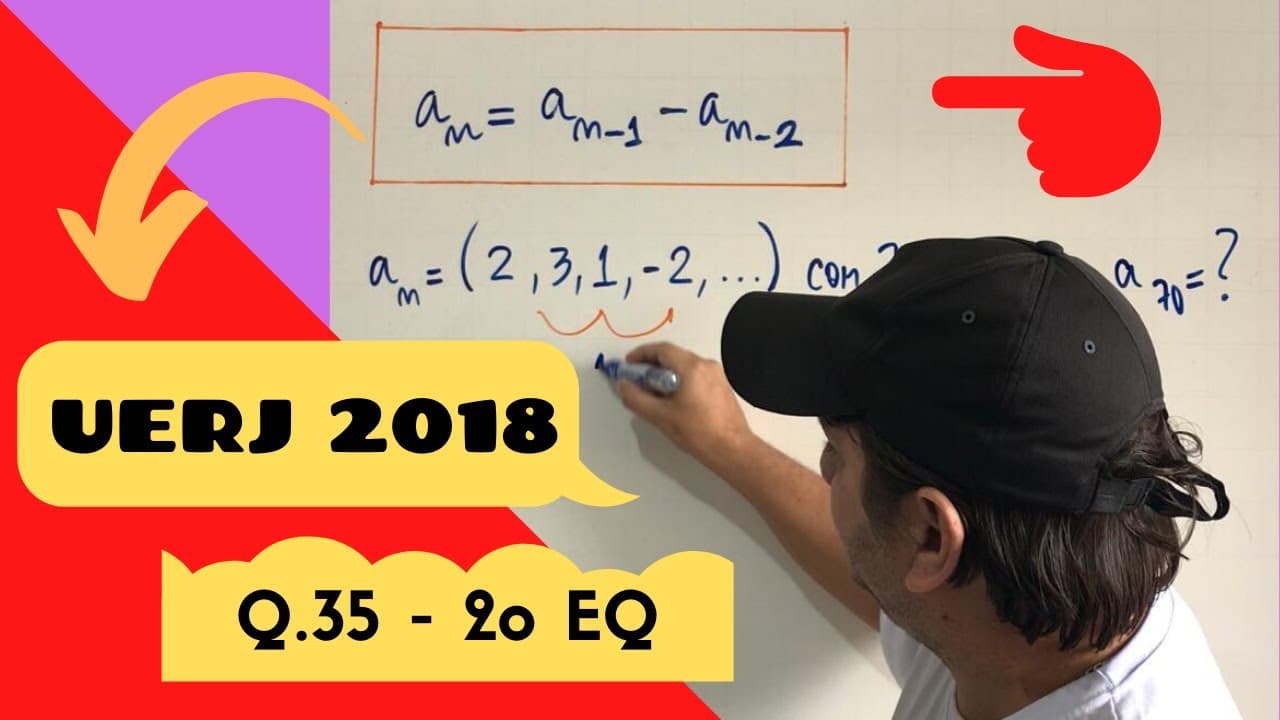 Thumbnail: UERJ 2018 Questão 35 2o EQ - Matemática Considere a sequência