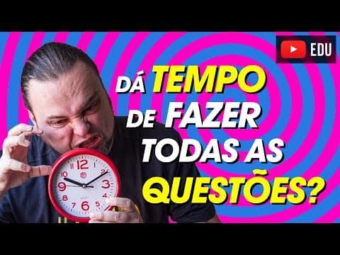 Thumbnail da aula: ENEM: Técnicas infalíveis para ganhar tempo na prova | Ganhe mais de 1 hora