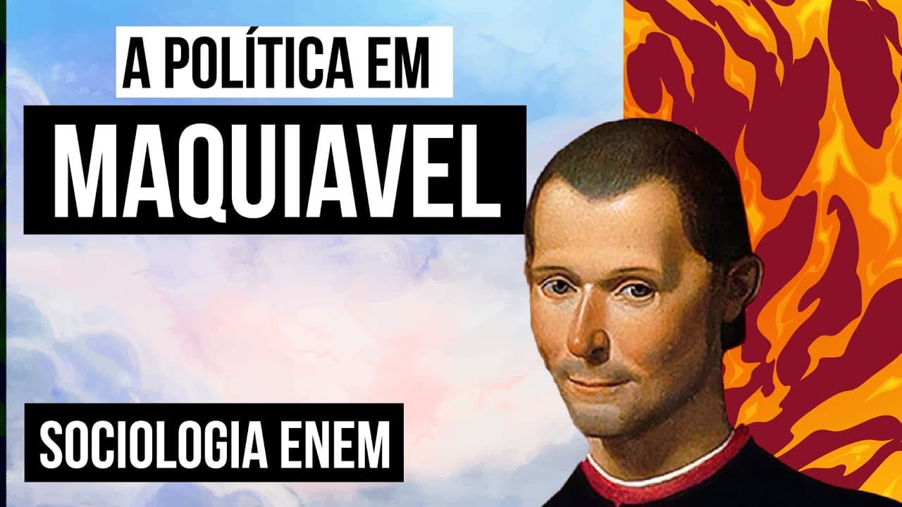 Thumbnail: A POLÍTICA EM MAQUIAVEL: perspectivas e complexidades do poder | Sociologia para o Enem | Fábio