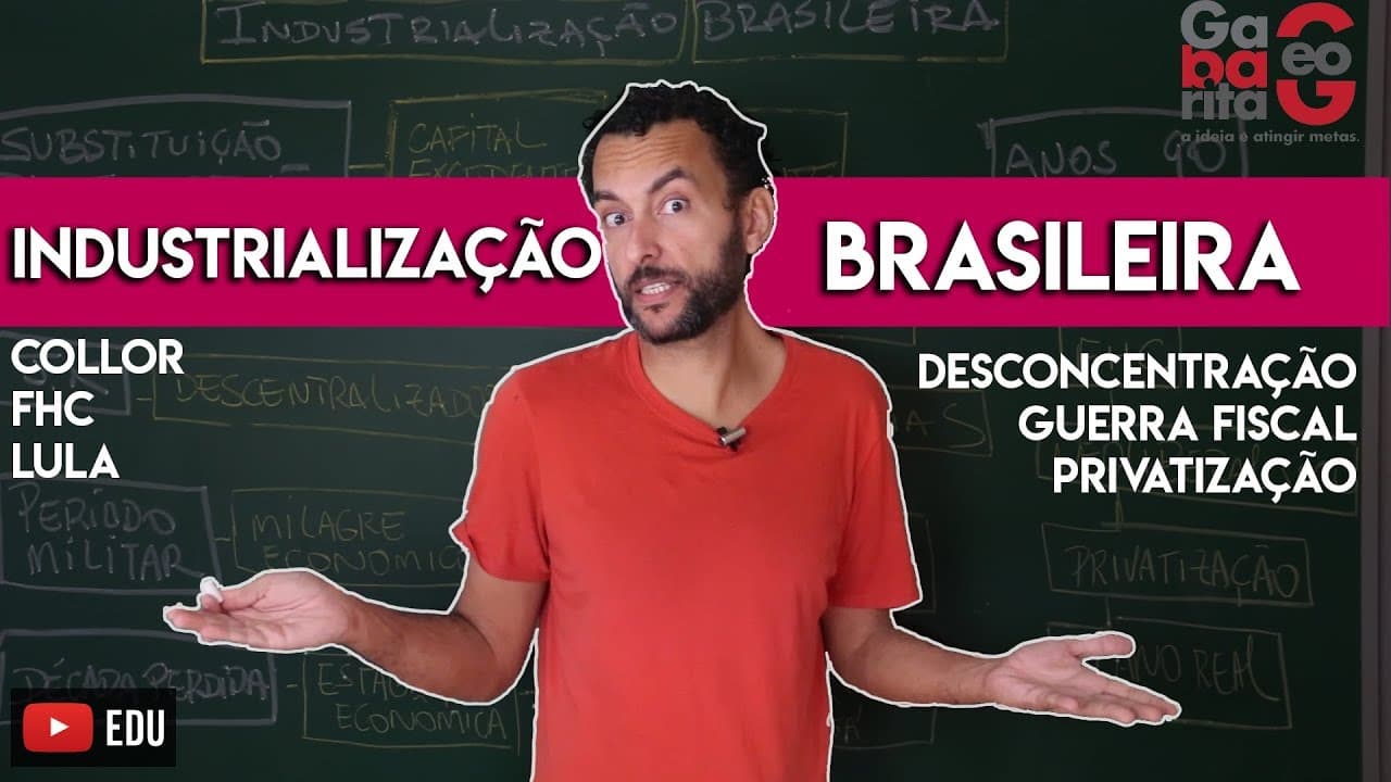 Thumbnail: Industrialização brasileira |Guerra Fiscal | Desconcentração Industrial Aula 03