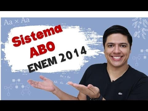 Thumbnail da aula: ENEM 2014 Biologia - Sistema ABO - Grupos Sanguíneos - Prof. Kennedy Ramos
