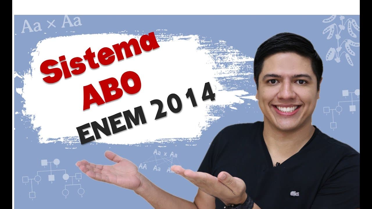 Thumbnail: ENEM 2014 Biologia - Sistema ABO - Grupos Sanguíneos - Prof. Kennedy Ramos