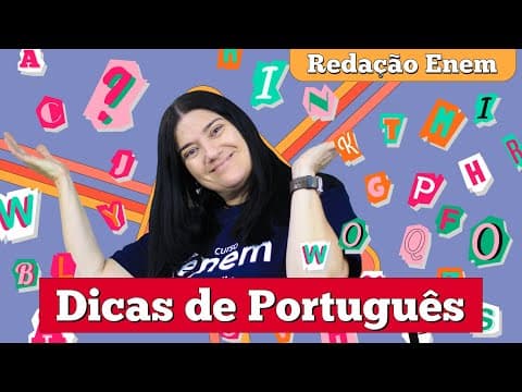 Thumbnail da aula: DICAS DE PORTUGÊS PARA A REDAÇÃO | Intensivo de redação