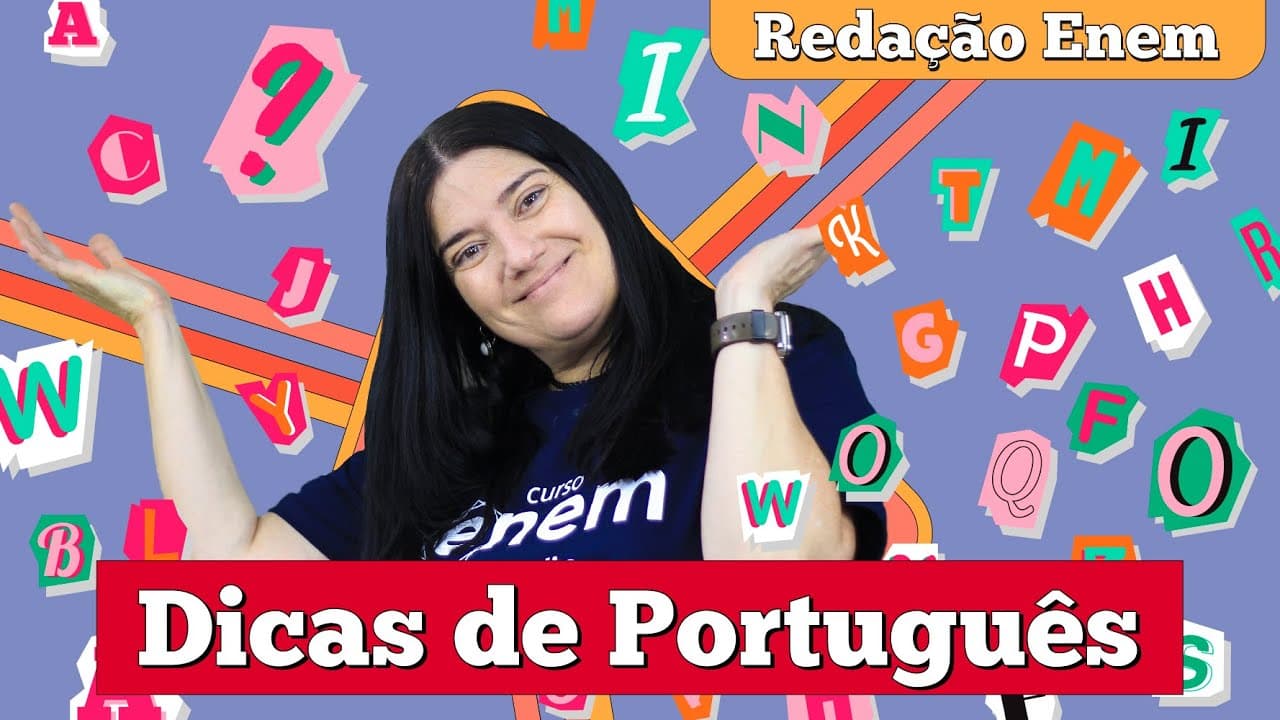 Thumbnail: DICAS DE PORTUGÊS PARA A REDAÇÃO | Intensivo de redação
