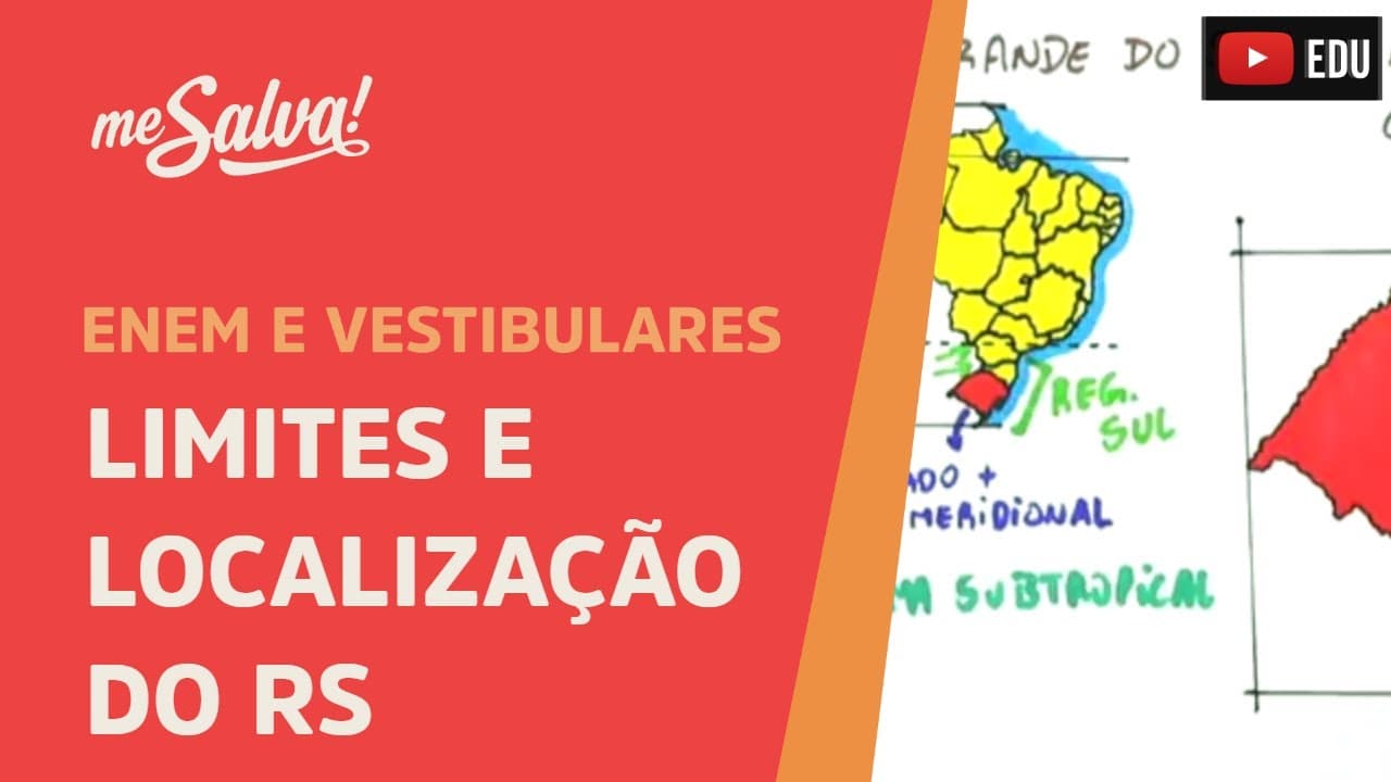 Thumbnail: Limites e Localização do RS - Geografia UFRGS - Me Salva!
