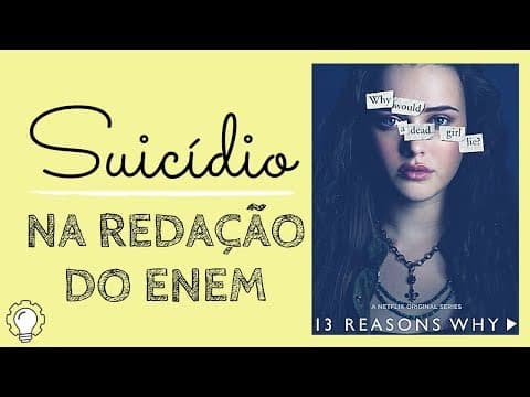 Thumbnail da aula: E se cair SUICÍDIO na redação do Enem?