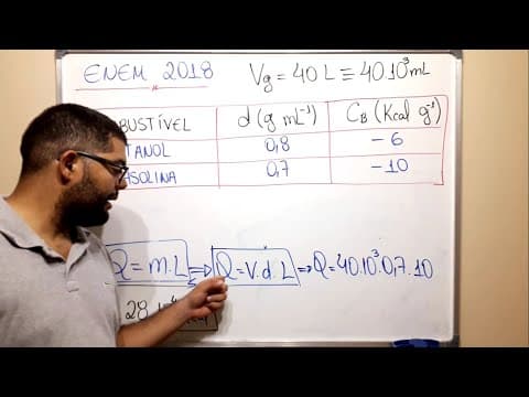 Thumbnail da aula: Enem 2018 - Física: Consumo de Combustível
