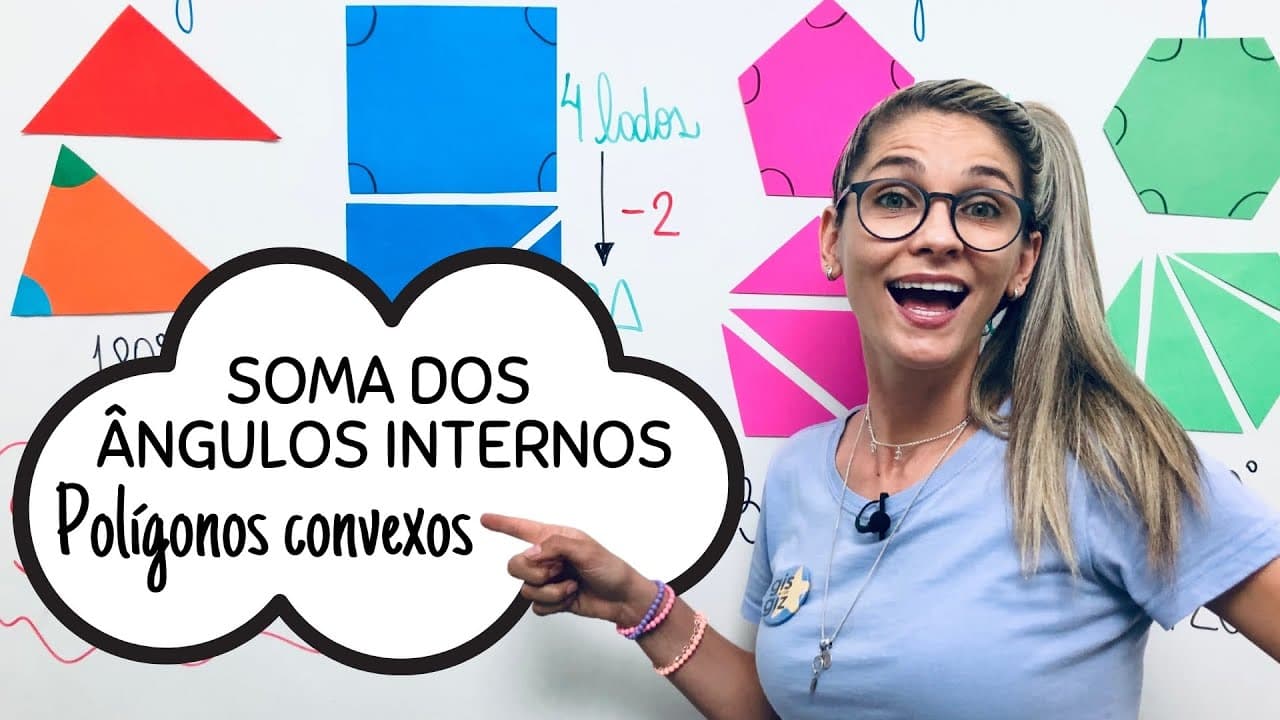 Thumbnail: ÂNGULOS NO POLÍGONOS | SOMA DOS ÂNGULOS INTERNOS DE UM POLÍGONO CONVEXO | #06