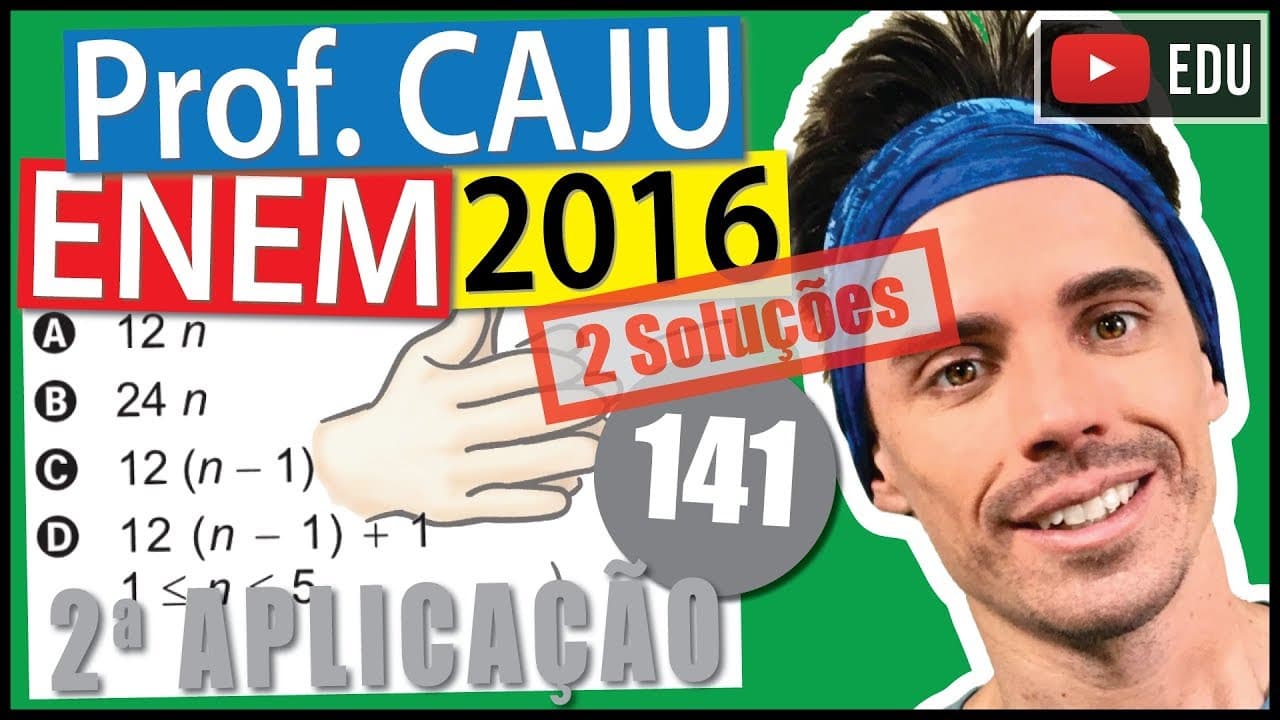 Thumbnail: [ENEM 2016 2Ap] 141 📓 MMC Com o objetivo de trabalhar a concentração e a sincronia de movimentos