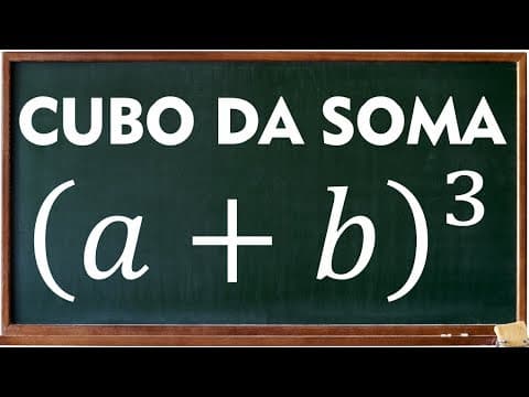 Thumbnail da aula: Cubo da soma - Produto Notável