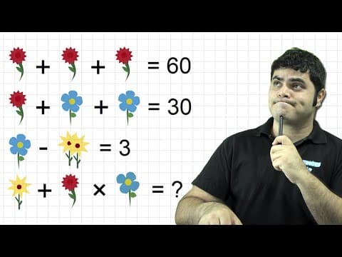 Thumbnail da aula: Você Consegue Resolver o Problema das Flores? | Matemática Rio