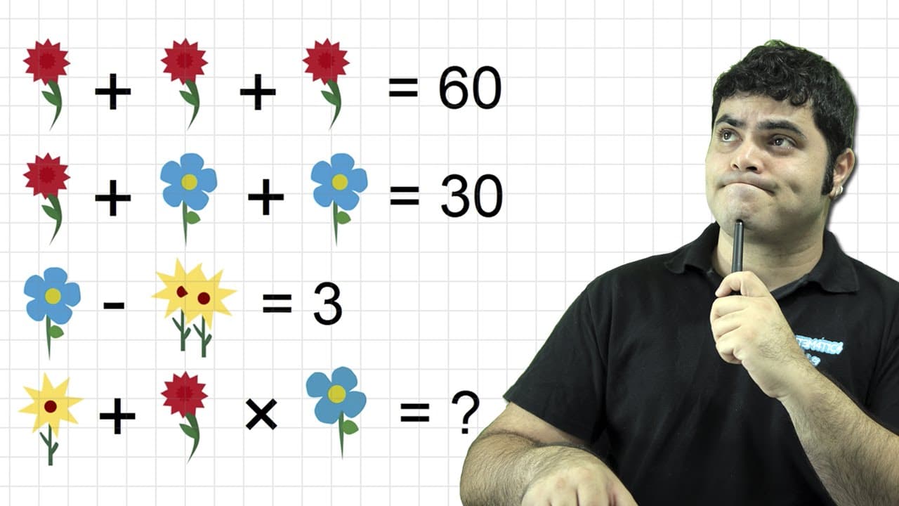 Thumbnail: Você Consegue Resolver o Problema das Flores? | Matemática Rio