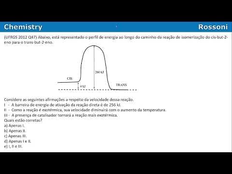 Thumbnail da aula: UFRGS 2012 Química - Questão 47 - Cinética