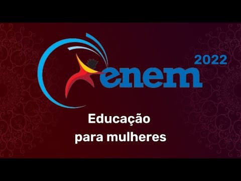 Thumbnail da aula: Resolução do ENEM 2022 - educação por gênero