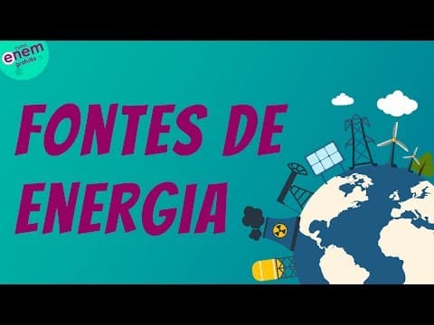 Thumbnail da aula: FONTES DE ENERGIA | Resumo de Geografia para o Enem