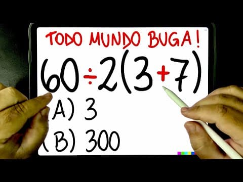 Thumbnail da aula: 🔥 VOCÊ AINDA ERRA ESSA EXPRESSÃO NUMÉRICA? 😱 Muita gente BUGA nesse CÁLCULO ARITMÉTICO!