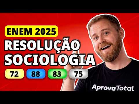 Thumbnail da aula: ENEM 2025 SOCIOLOGIA – Questão 72 | Para que a utopia nasça, é preciso duas condições. A primeira é