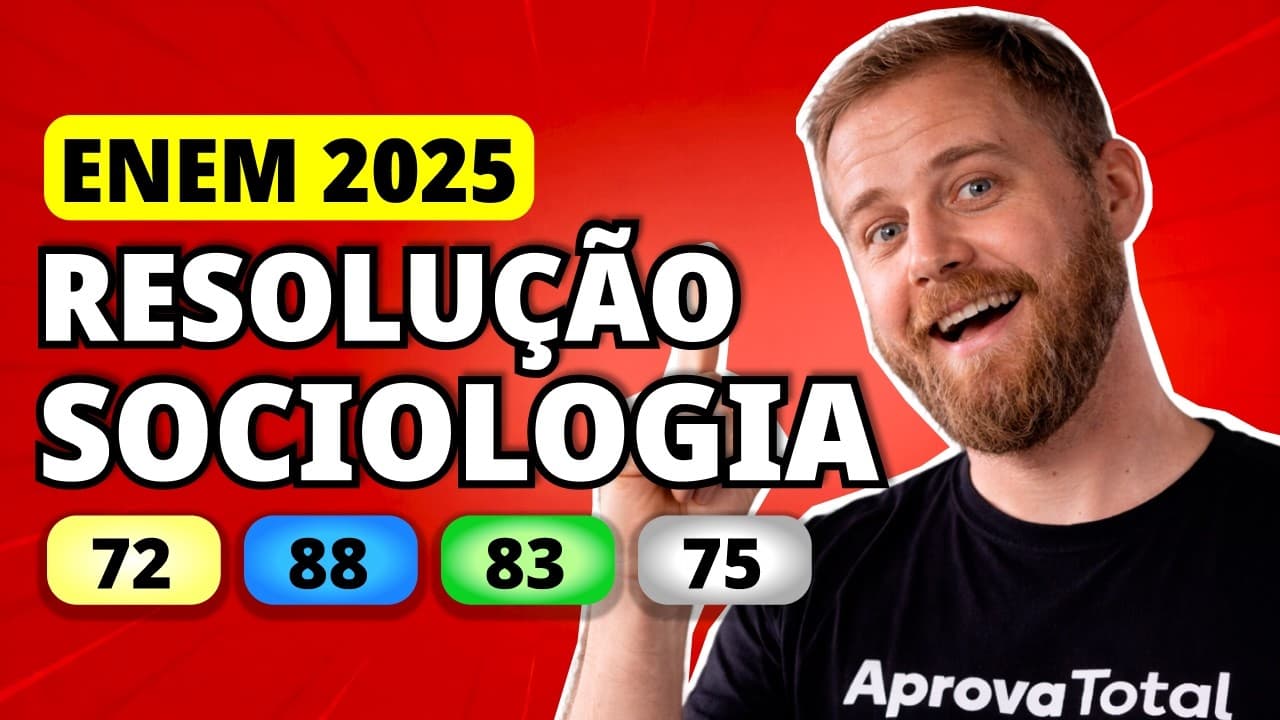 Thumbnail: ENEM 2025 SOCIOLOGIA – Questão 72 | Para que a utopia nasça, é preciso duas condições. A primeira é