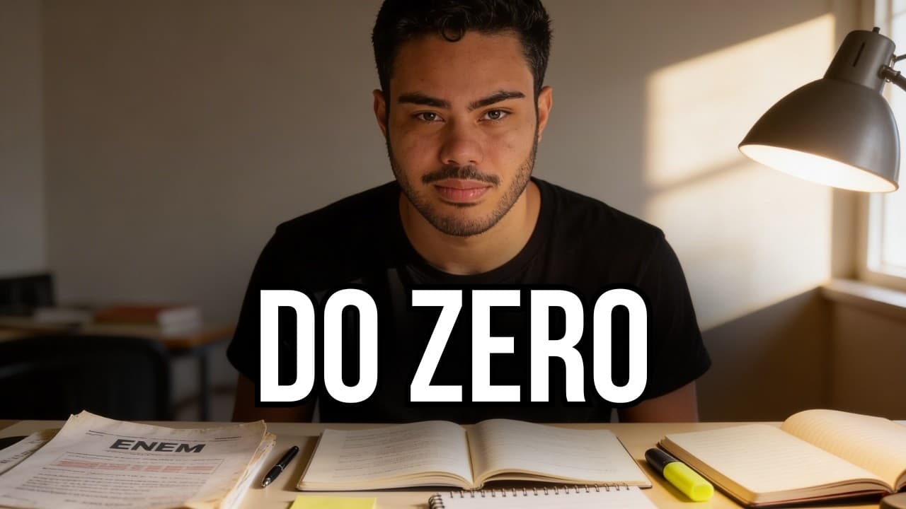 Thumbnail: Se eu tivesse que recomeçar do zero, eu estudaria assim