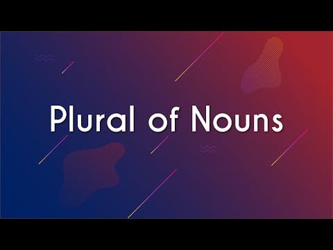 Thumbnail da aula: Plural of nouns - Brasil Escola