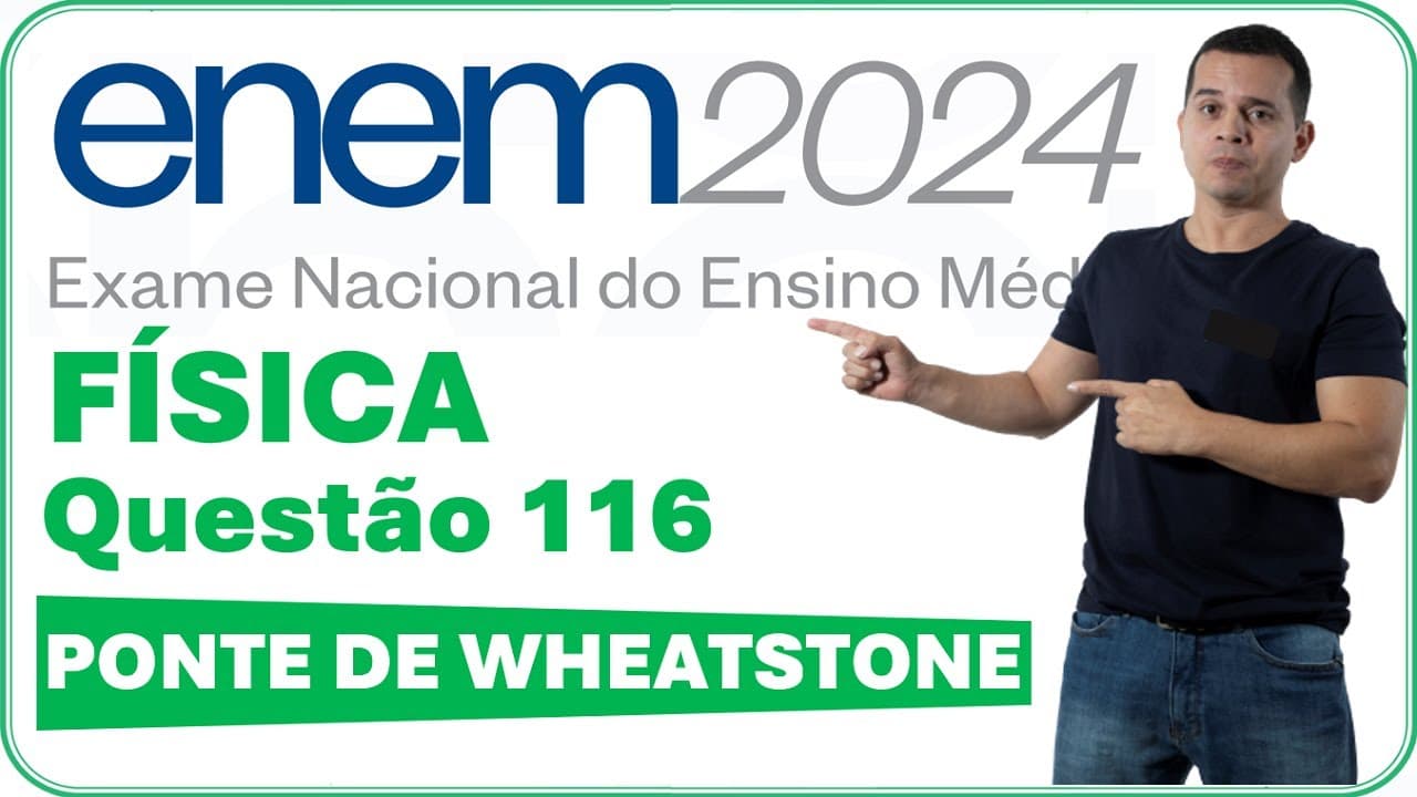 Thumbnail: ENEM 2024 | QUESTÃO 116 | UMA CAIXA DECORATIVA UTILIZA DUAS PEQUENAS LÂMPADAS L1 (6V - 9W)