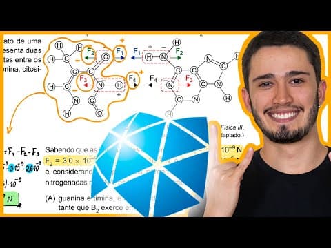 Thumbnail da aula: UNESP 2024 - A figura 1 representa uma molécula de DNA, que se assemelha a uma escada contorcida, is